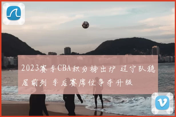 2023赛季CBA积分榜出炉 辽宁队稳居前列 季后赛席位争夺升级